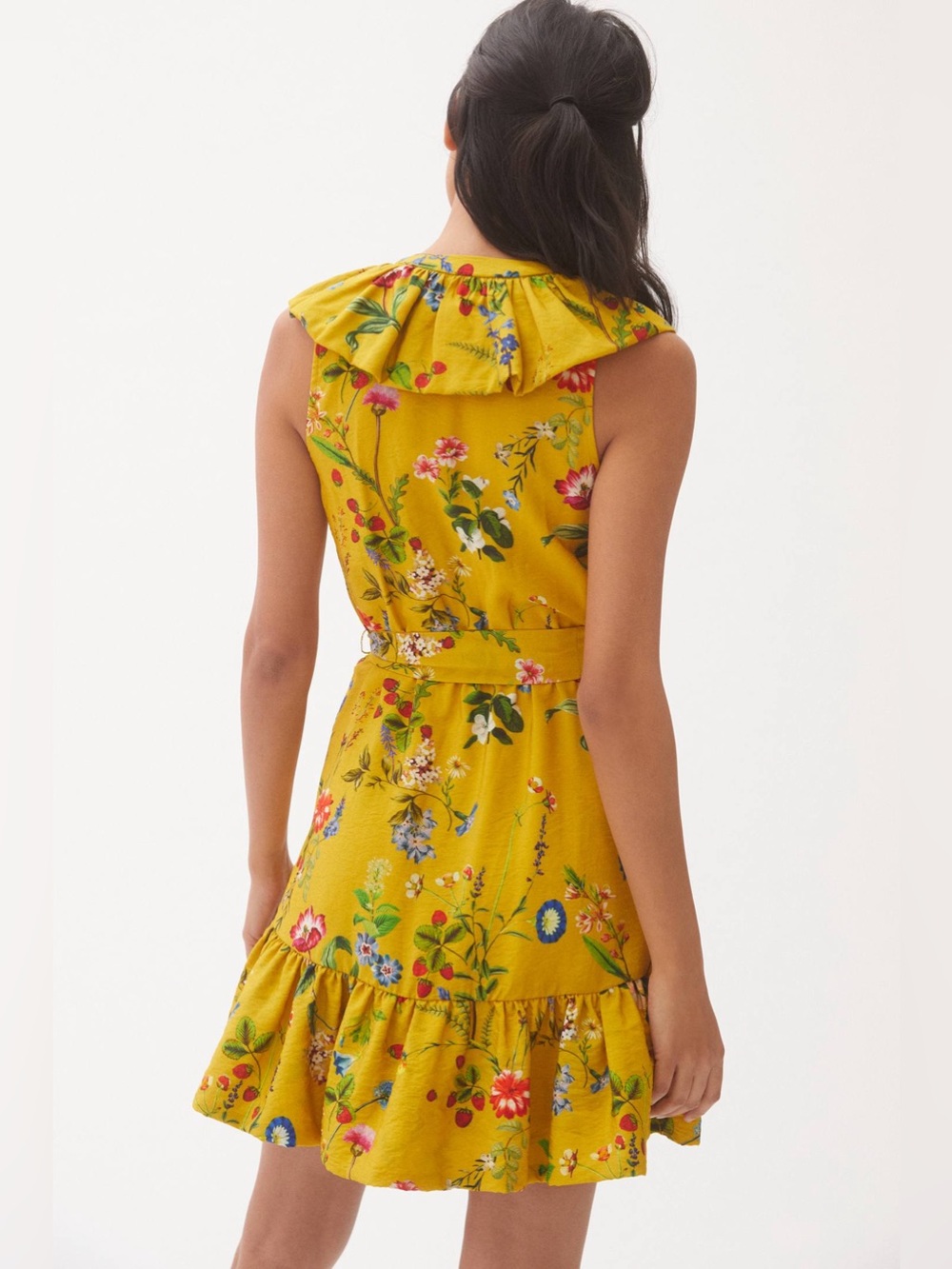 Anthropologie / Maeve | Floral-Wrap Mini Dress, size S - Picture 3 of 9